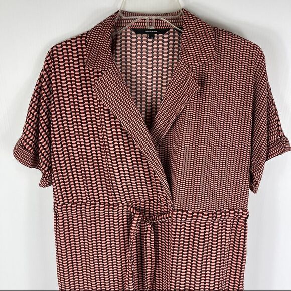VERO MODA VMARIEL 2/4 Short Wrap Dress Mahogany Women's XS - Picture 5 of 10